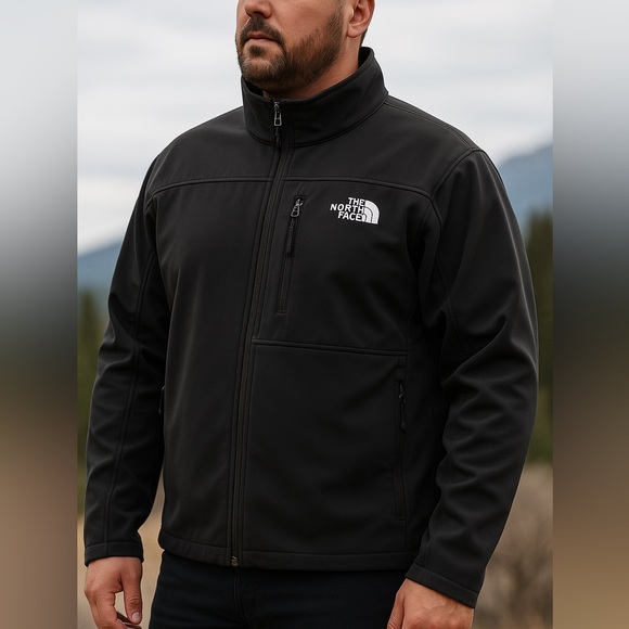 The North Face Other - The North Face Men's XL Apex Bionic Softshell Jacket Black Full Zip WindWall